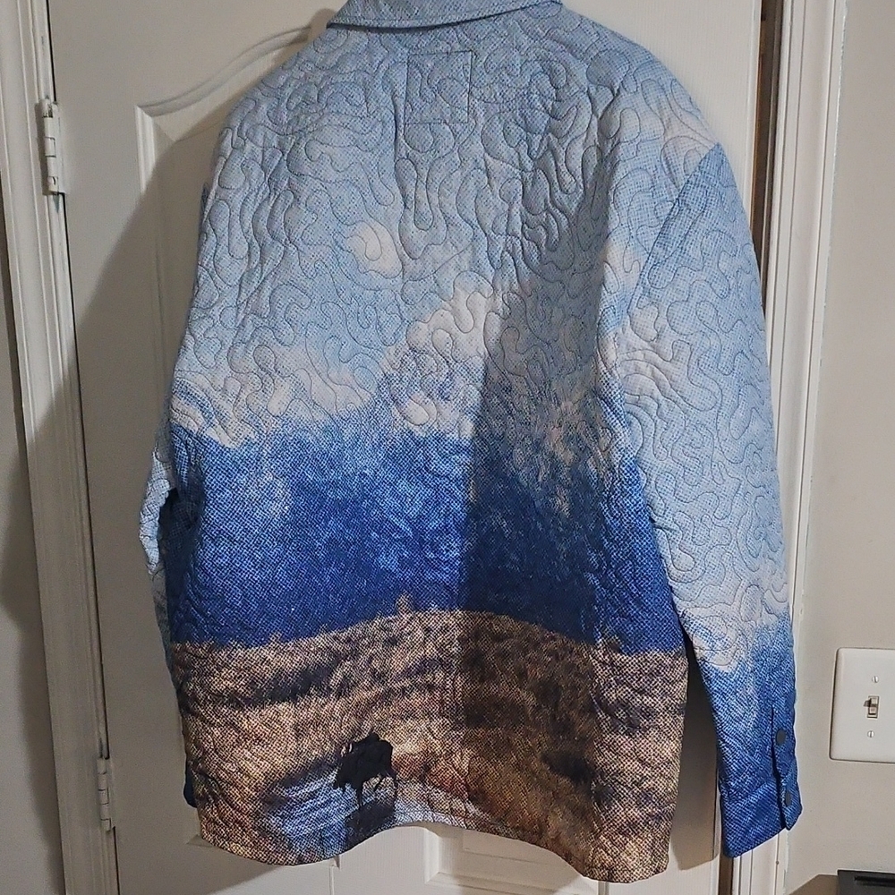ROWM The Drifter Long Sleeve Scenic Shirt Jacket Quilted Men's Jacket - Picture 4 of 4